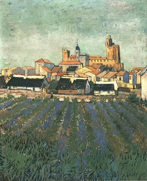Vincent van Gogh Vue de Saintes Maries 1888